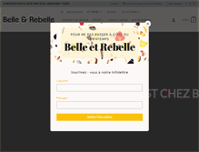 Tablet Screenshot of belleetrebelle.ca